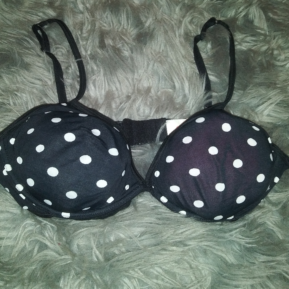 Ilusion underwire polka dot bra 36B